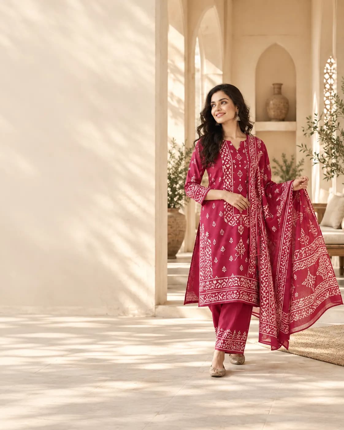 Batik Print Suits for Women