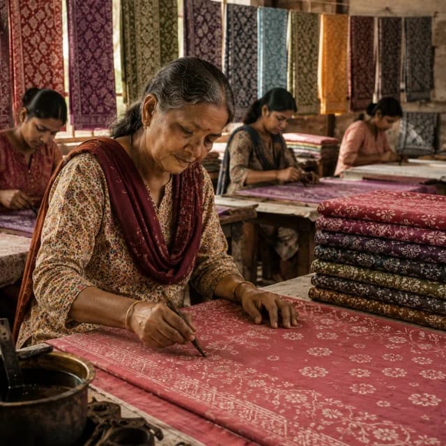 Batik Cotton Dress for Women